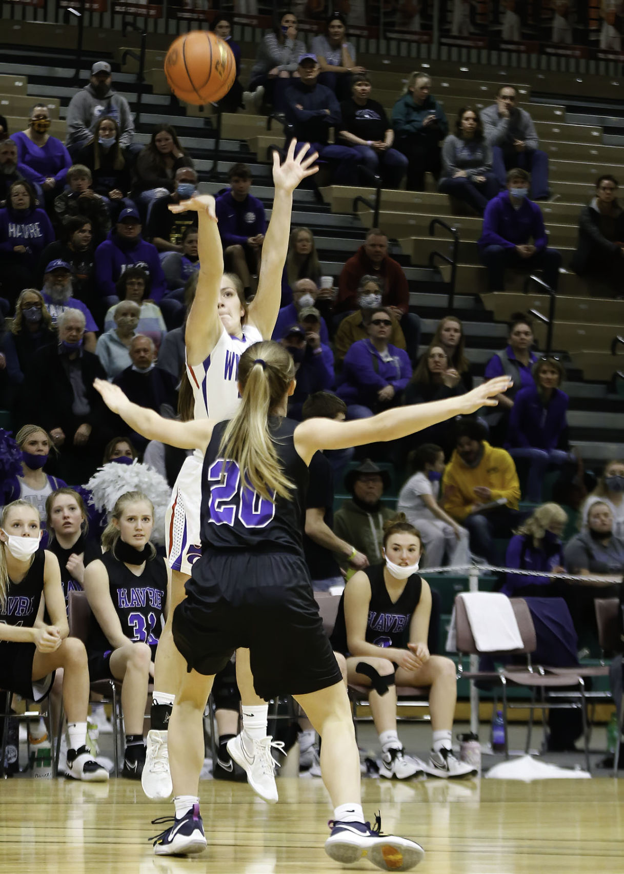 Class A girls Columbia Falls' Hannah Schweikert